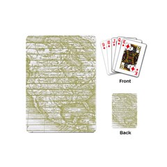 Vintage America`s Map Playing Cards Single Design (mini) by ConteMonfrey