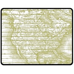 Vintage America`s Map Fleece Blanket (medium) by ConteMonfrey