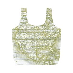 Vintage America`s Map Full Print Recycle Bag (m) by ConteMonfrey