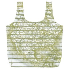 Vintage America`s Map Full Print Recycle Bag (xl) by ConteMonfrey