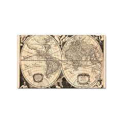 World Map - Nova Delineatio Totius Orbis Terrarum -  1659-1733 Sticker Rectangular (100 Pack) by ConteMonfrey