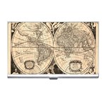 World Map - Nova delineatio totius orbis terrarum -  1659-1733 Business Card Holder Front