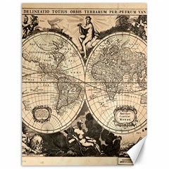 World Map - Nova Delineatio Totius Orbis Terrarum -  1659-1733 Canvas 12  X 16  by ConteMonfrey