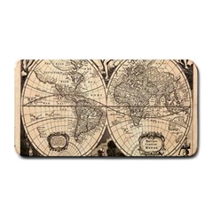 World Map - Nova Delineatio Totius Orbis Terrarum -  1659-1733 Medium Bar Mat by ConteMonfrey