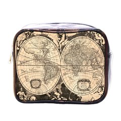 World Map - Nova Delineatio Totius Orbis Terrarum -  1659-1733 Mini Toiletries Bag (one Side) by ConteMonfrey