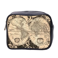 World Map - Nova Delineatio Totius Orbis Terrarum -  1659-1733 Mini Toiletries Bag (two Sides) by ConteMonfrey