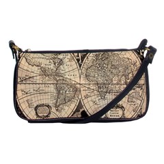 World Map - Nova Delineatio Totius Orbis Terrarum -  1659-1733 Shoulder Clutch Bag by ConteMonfrey