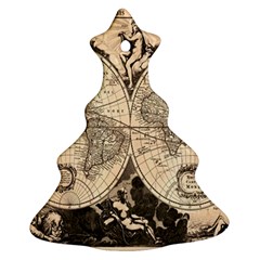 World Map - Nova Delineatio Totius Orbis Terrarum -  1659-1733 Christmas Tree Ornament (two Sides) by ConteMonfrey