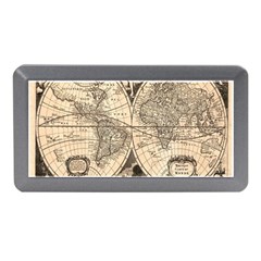 World Map - Nova Delineatio Totius Orbis Terrarum -  1659-1733 Memory Card Reader (mini) by ConteMonfrey