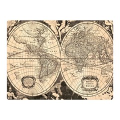 World Map - Nova Delineatio Totius Orbis Terrarum -  1659-1733 Premium Plush Fleece Blanket (mini) by ConteMonfrey