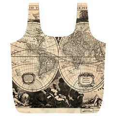 World Map - Nova Delineatio Totius Orbis Terrarum -  1659-1733 Full Print Recycle Bag (xxxl) by ConteMonfrey