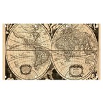 World Map - Nova delineatio totius orbis terrarum -  1659-1733 Banner and Sign 7  x 4  Front