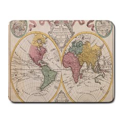 Mapa Mundi 1775 Small Mousepad by ConteMonfrey