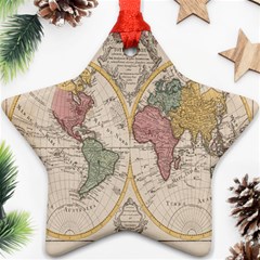 Mapa Mundi 1775 Ornament (star) by ConteMonfrey