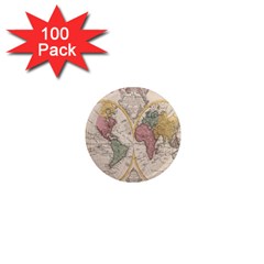 Mapa Mundi 1775 1  Mini Magnets (100 Pack)  by ConteMonfrey