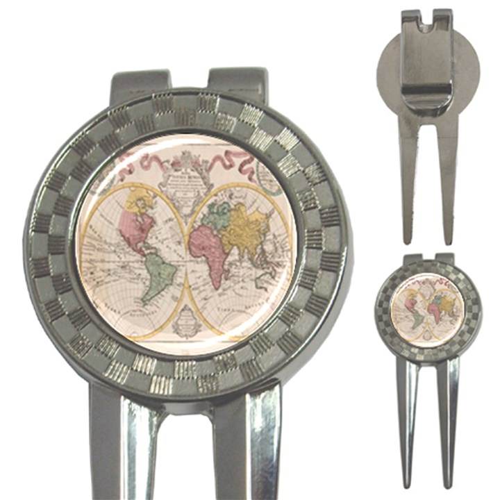 Mapa Mundi 1775 3-in-1 Golf Divots