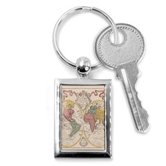 Mapa Mundi 1775 Key Chain (rectangle) by ConteMonfrey