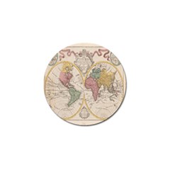 Mapa Mundi 1775 Golf Ball Marker by ConteMonfrey