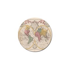 Mapa Mundi 1775 Golf Ball Marker (4 Pack) by ConteMonfrey