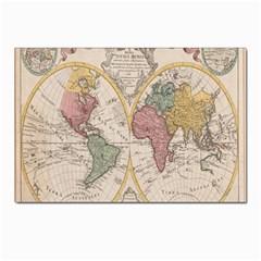 Mapa Mundi 1775 Postcard 4 x 6  (pkg Of 10) by ConteMonfrey