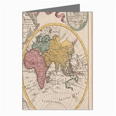 Mapa Mundi 1775 Greeting Cards (pkg Of 8) by ConteMonfrey