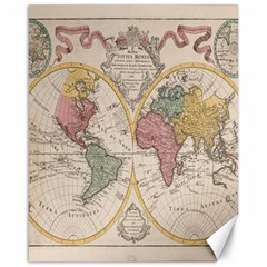 Mapa Mundi 1775 Canvas 16  X 20  by ConteMonfrey