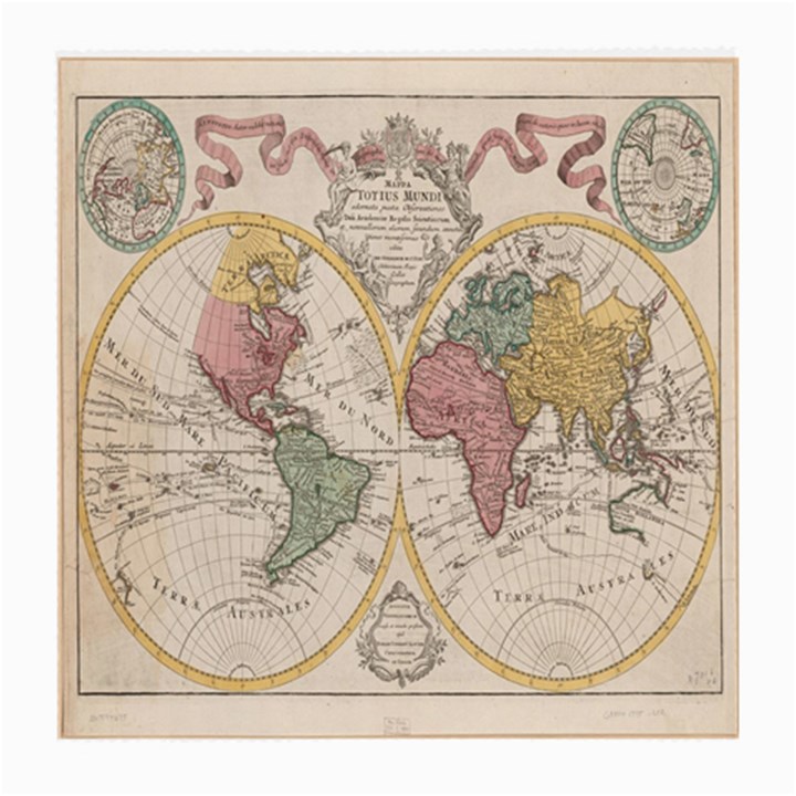 Mapa Mundi 1775 Medium Glasses Cloth (2 Sides)