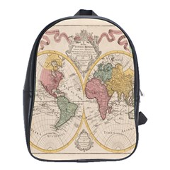 Mapa Mundi 1775 School Bag (large) by ConteMonfrey