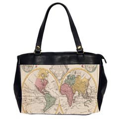 Mapa Mundi 1775 Oversize Office Handbag (2 Sides) by ConteMonfrey