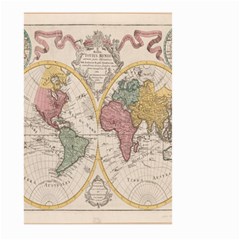 Mapa Mundi 1775 Large Garden Flag (two Sides) by ConteMonfrey