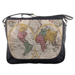 Mapa Mundi 1775 Messenger Bag by ConteMonfrey