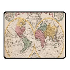 Mapa Mundi 1775 Fleece Blanket (small) by ConteMonfrey