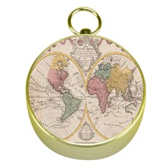 Mapa Mundi 1775 Gold Compasses by ConteMonfrey