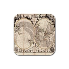 Mapa Mundi - 1774 Rubber Square Coaster (4 Pack) by ConteMonfrey