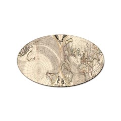 Mapa Mundi - 1774 Sticker (oval) by ConteMonfrey