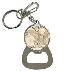 Mapa Mundi - 1774 Bottle Opener Key Chain by ConteMonfrey