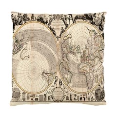 Mapa Mundi - 1774 Standard Cushion Case (one Side) by ConteMonfrey