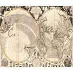 Mapa Mundi - 1774 Deluxe Canvas 14  x 11  (Stretched) 14  x 11  x 1.5  Stretched Canvas