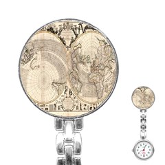 Mapa Mundi - 1774 Stainless Steel Nurses Watch by ConteMonfrey