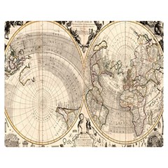 Mapa Mundi - 1774 Premium Plush Fleece Blanket (medium) by ConteMonfrey