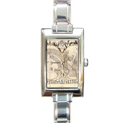 Mapa Mundi - 1774 Rectangle Italian Charm Watch by ConteMonfrey