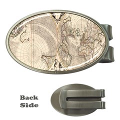 Mapa Mundi - 1774 Money Clips (oval)  by ConteMonfrey