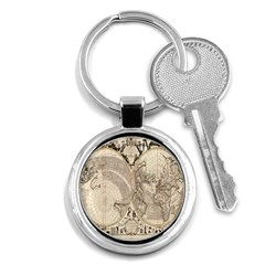 Mapa Mundi - 1774 Key Chain (round) by ConteMonfrey