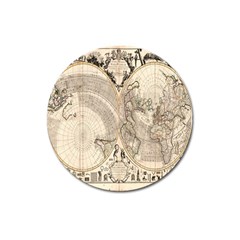 Mapa Mundi - 1774 Magnet 3  (round) by ConteMonfrey