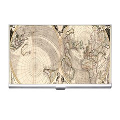 Mapa Mundi - 1774 Business Card Holder by ConteMonfrey