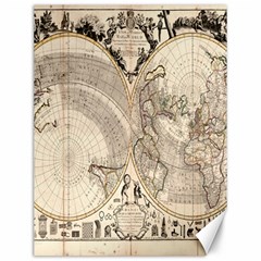 Mapa Mundi - 1774 Canvas 12  X 16  by ConteMonfrey