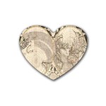 Mapa Mundi - 1774 Rubber Coaster (Heart) Front