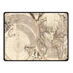 Mapa Mundi - 1774 One Side Fleece Blanket (small) by ConteMonfrey