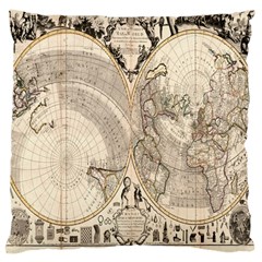 Mapa Mundi - 1774 Large Cushion Case (one Side) by ConteMonfrey