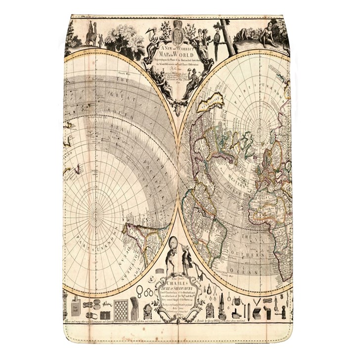 Mapa Mundi - 1774 Removable Flap Cover (L)